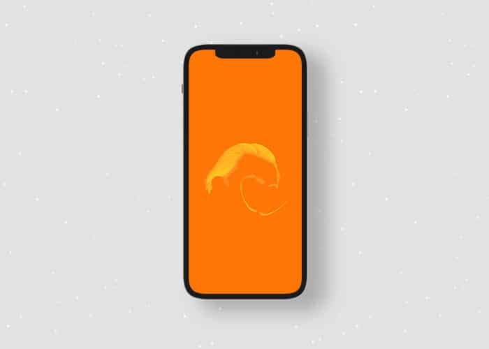 Minimal Dali wallpaper for iPhone
