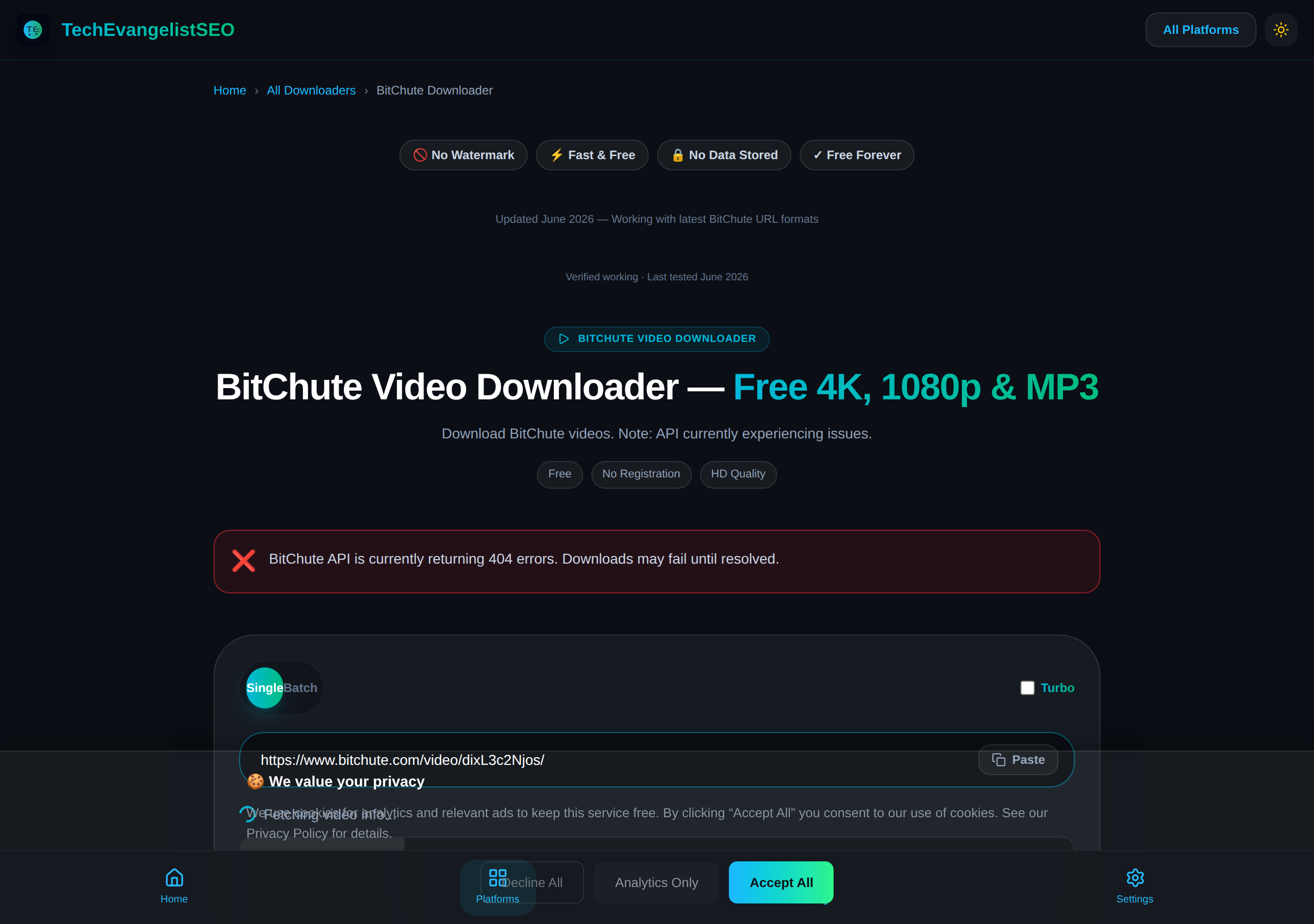 BitChute โ Info Fetched