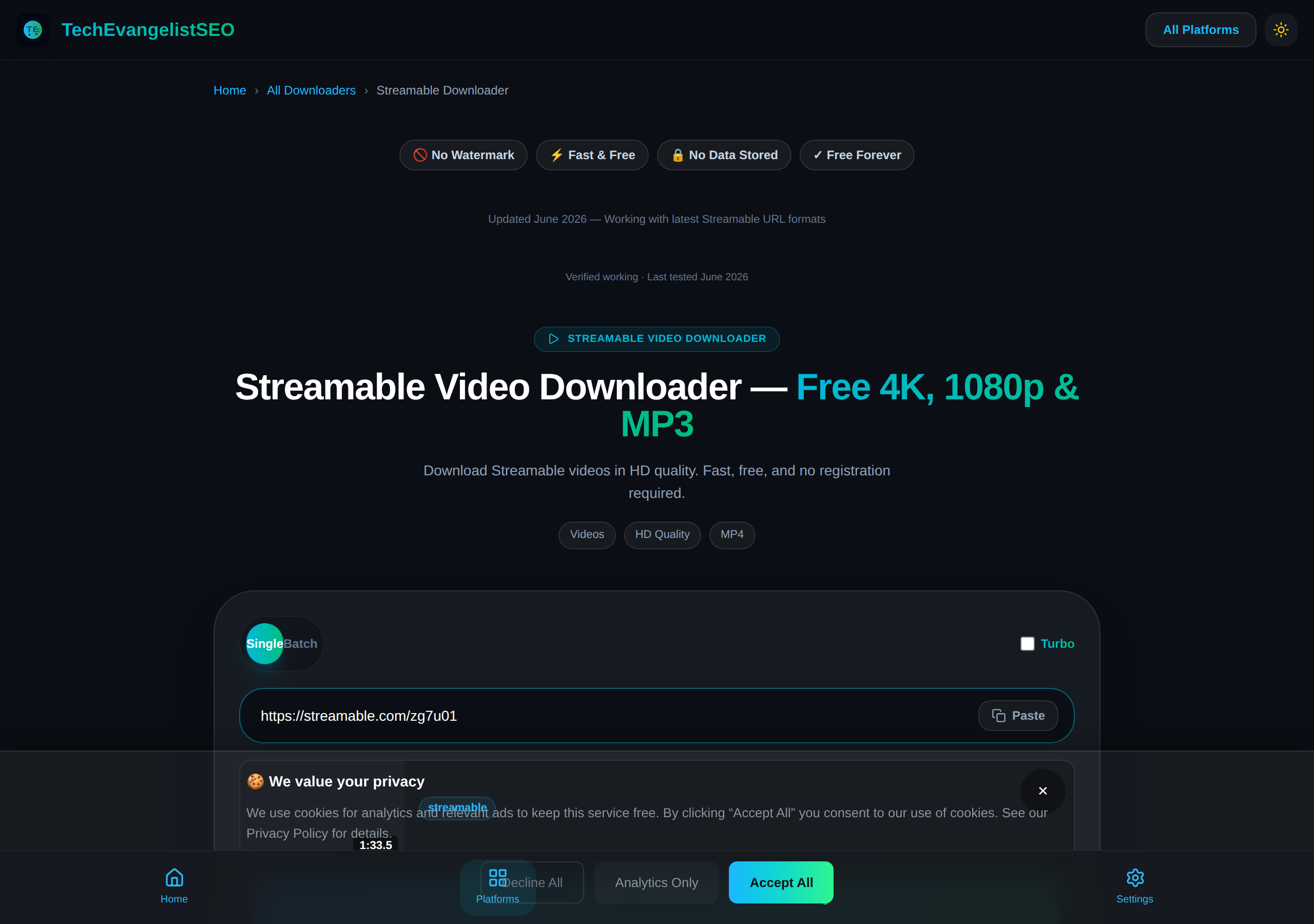 Streamable — Downloading