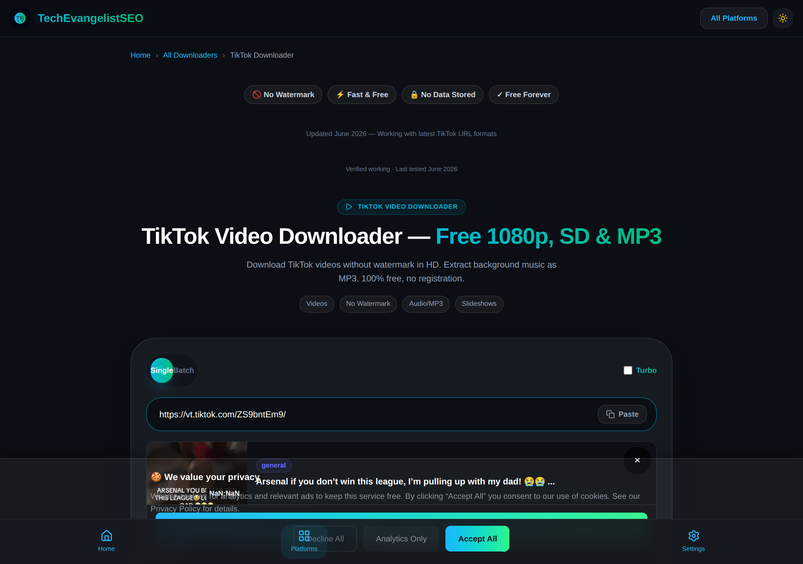 TikTok — Complete