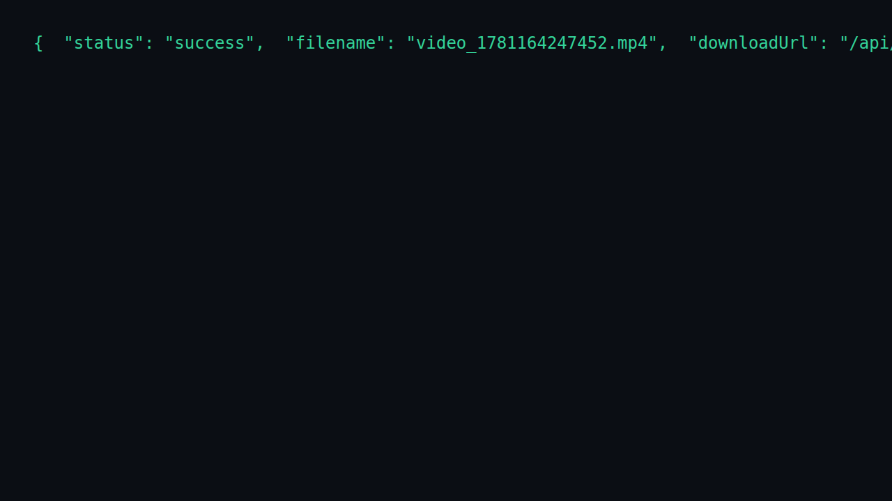 YouTube video successful download response screenshot