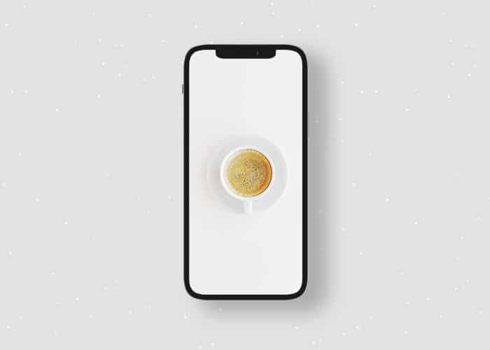 Minimal wallpaper of daily rituals for iPhone