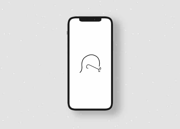 Simple line wallpaper for iPhone