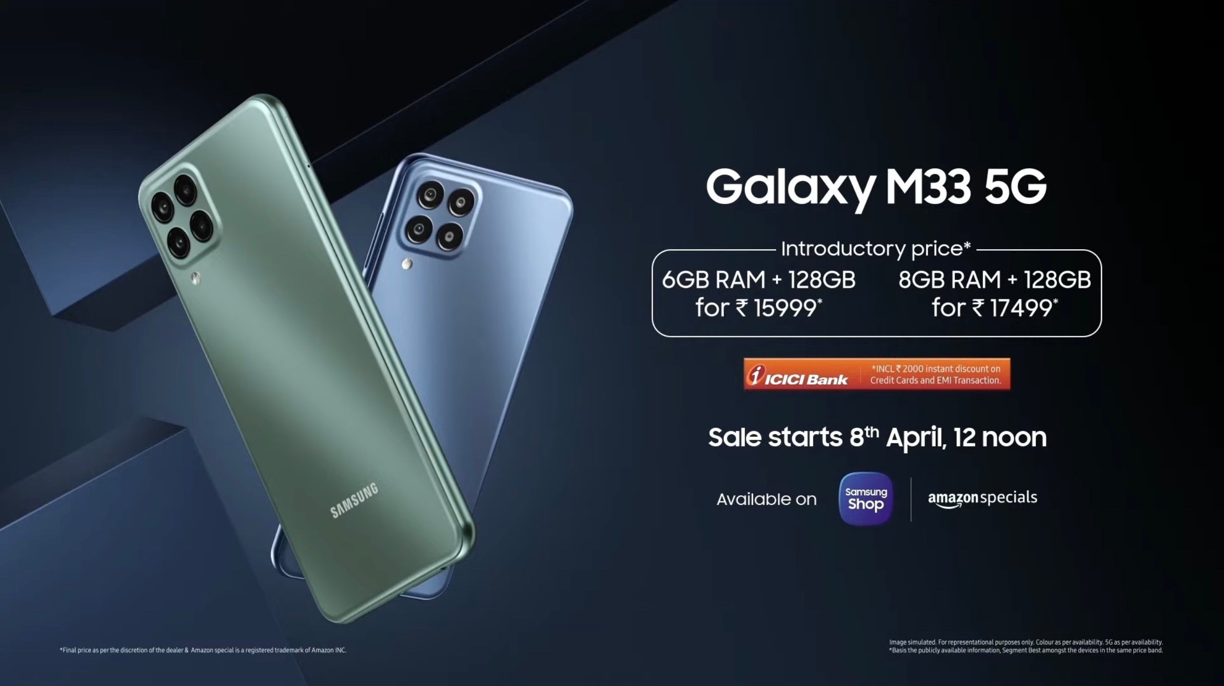 Samsung Galaxy M33 5G India Price