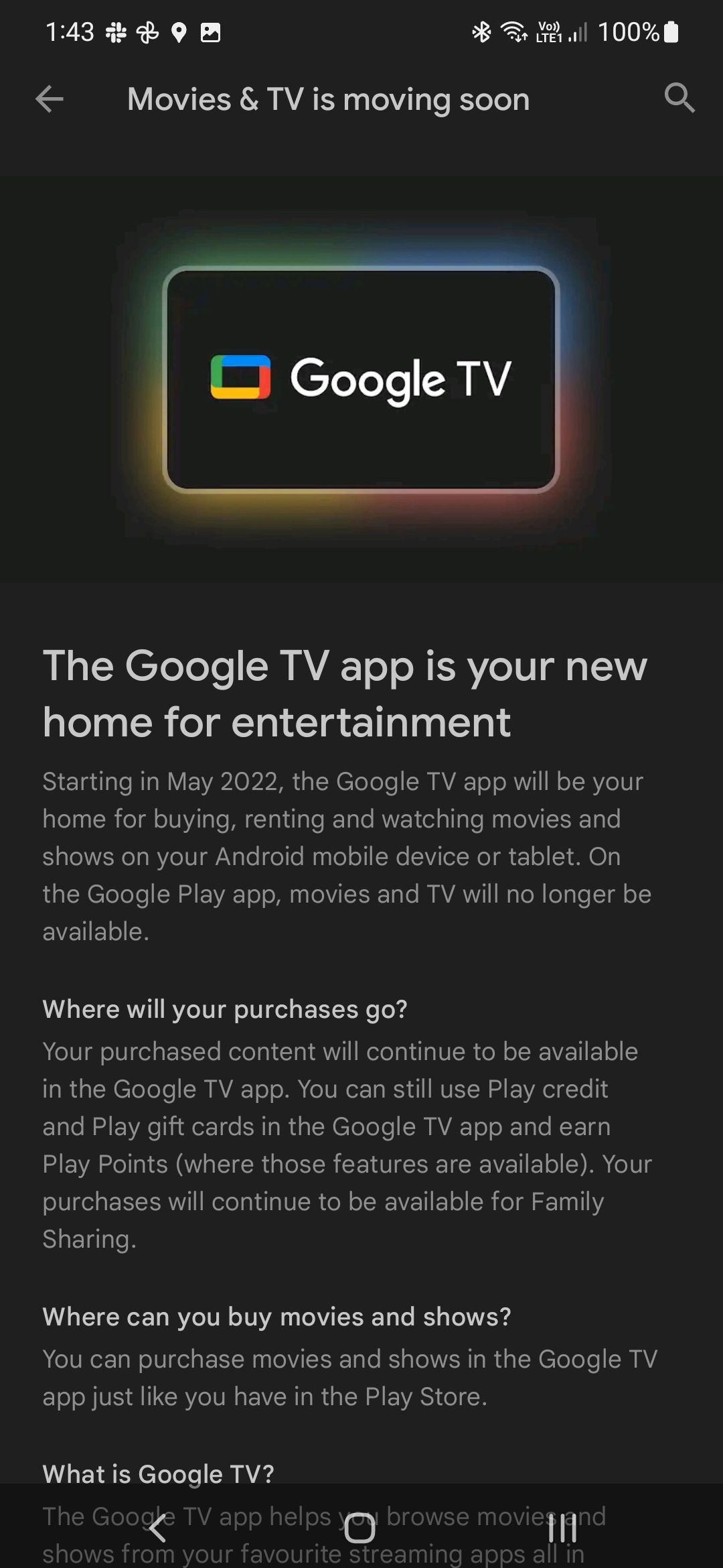 Google TV App