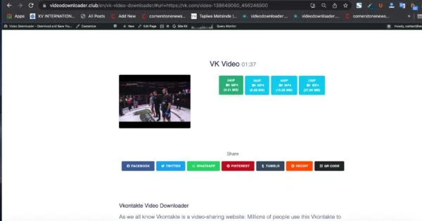 Vkontakte Video Downloader - Сохранение музыки и видео из Вк онлайн