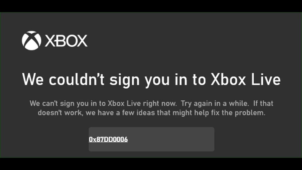 How to Fix Xbox Sign-In Error 0x87dd0006: Complete Troubleshooting Guide (2025)